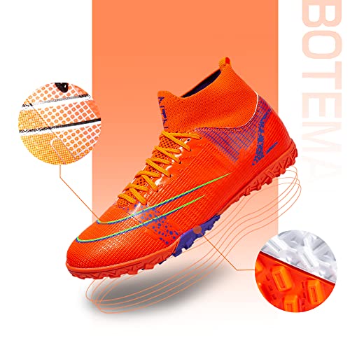 BOTEMAN Fußballschuhe Herren High Top Spike Cleats Trainingsschuhe Kinder Fußball Stiefel Unisex - Image 3