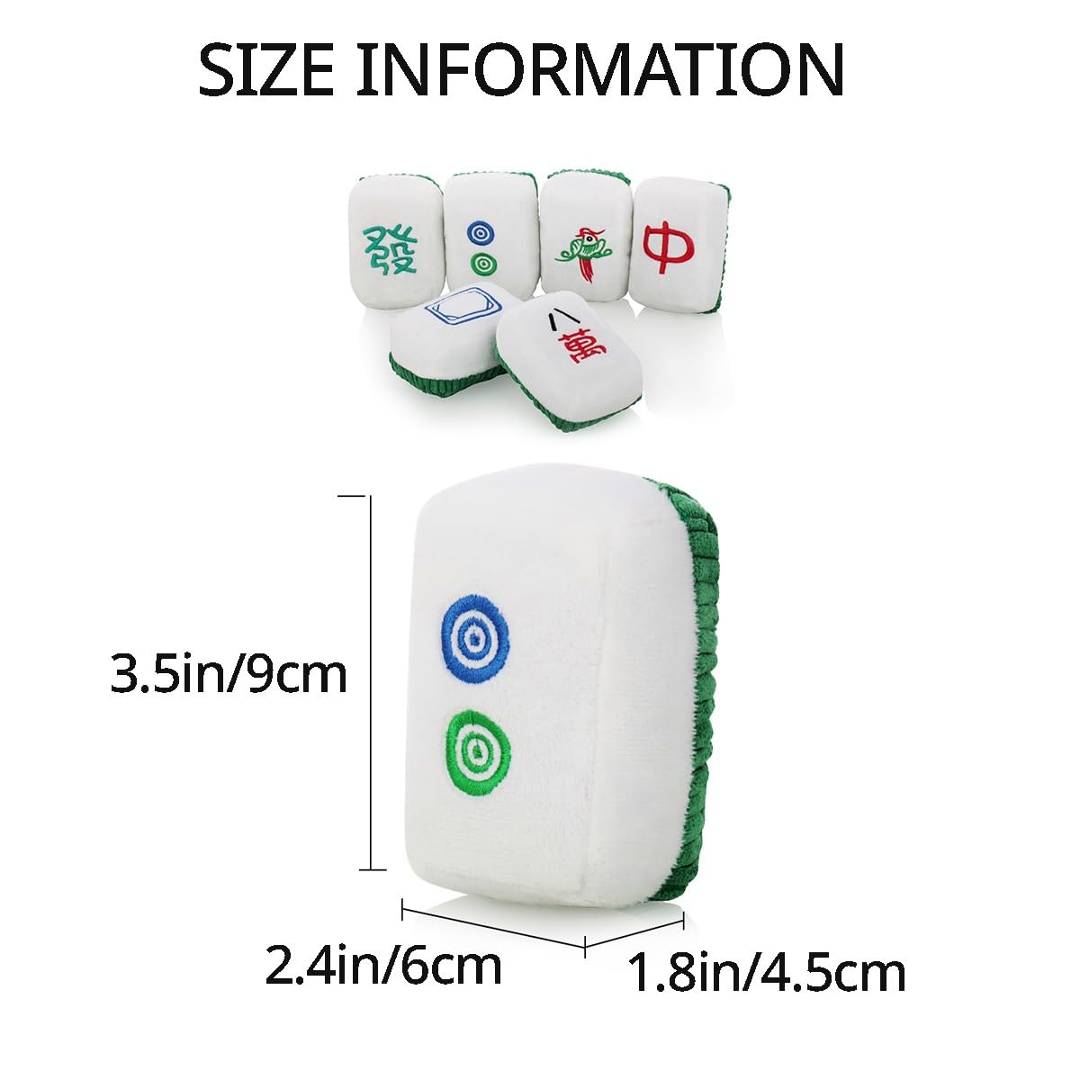 MANON ROSA Cat Toys Interactive Self-Play KittenToy with Catnip Plush Mahjong-Style Chew Teething Toy for Bored Indoor Small Medium Large Cats (03)