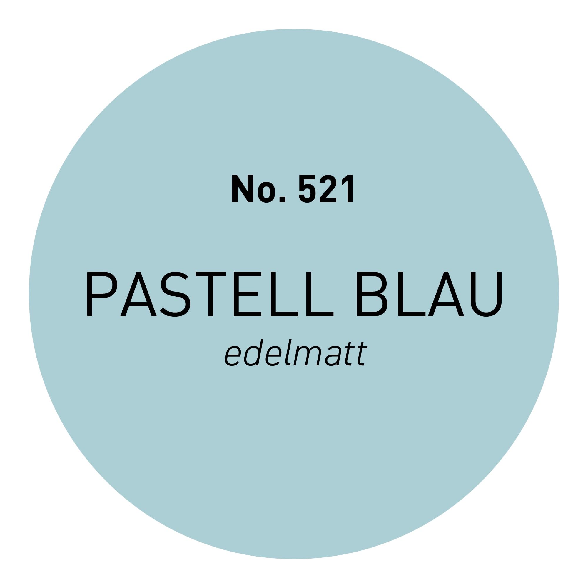 Craft Colors® 5L hochwertige Wandfarbe edelmatt, Kreidefarbe made in Germany, DESIGN Collection No. 521 pastell blau