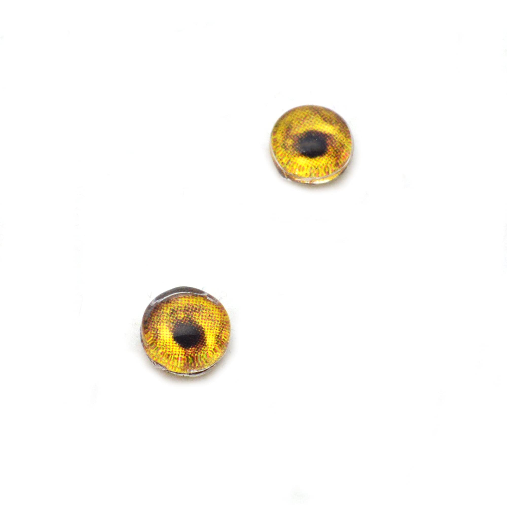 16mm Realistic Red Fox Glass Eyes - Set Of 2 For Taxidermy, Jewelry Making, Doll Crafts & More - View #4