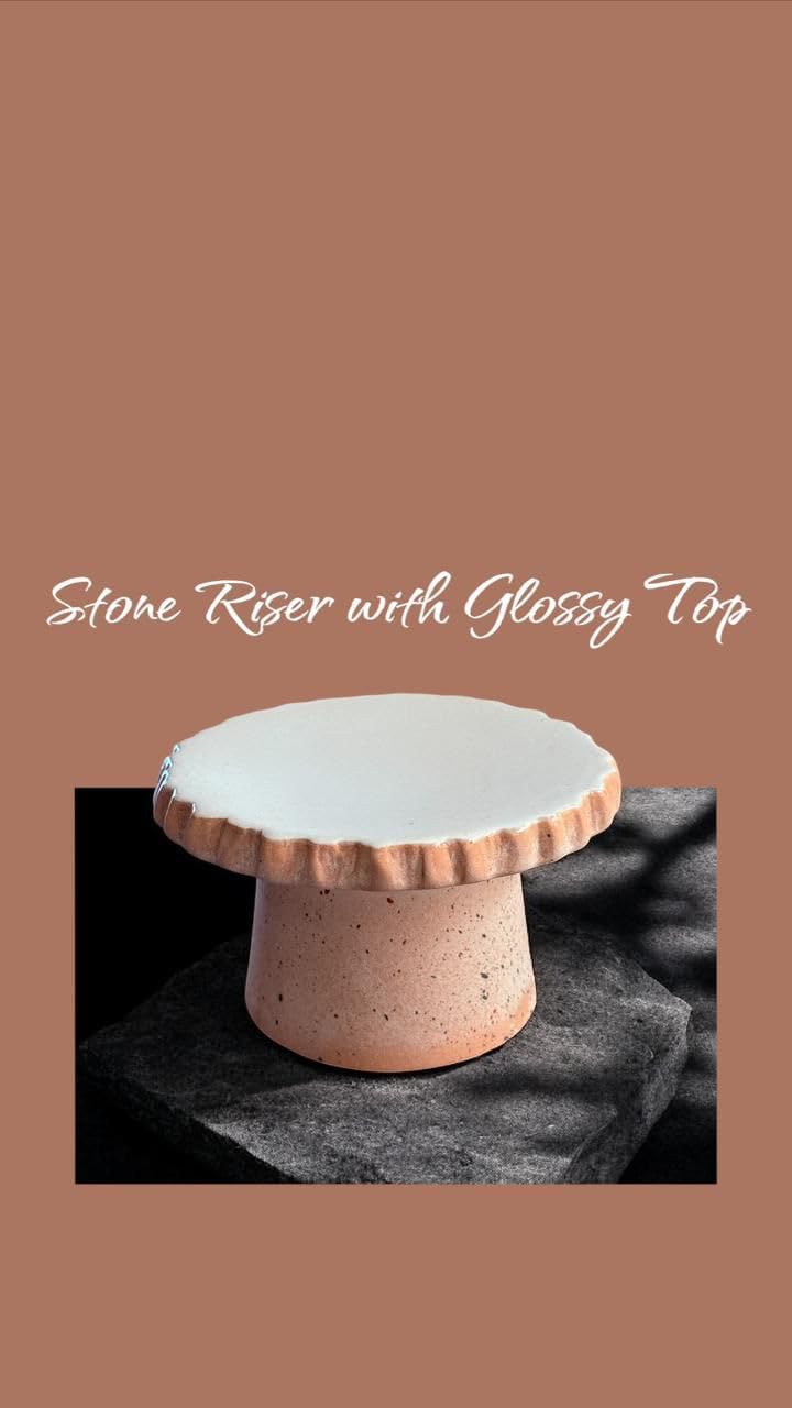 LS LUXURIOUS Stone Riser with Glossy Top White-image-22