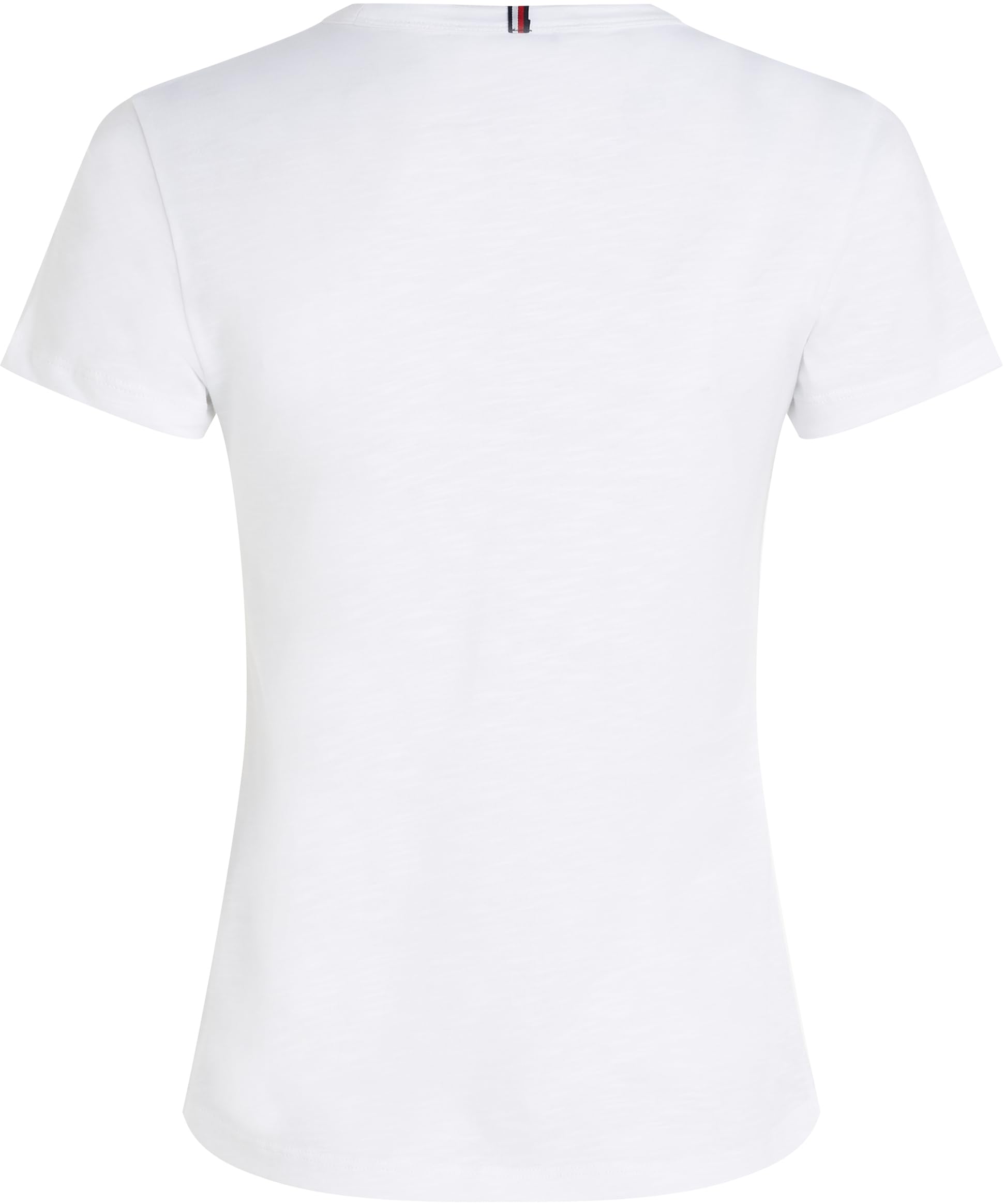 Tommy Hilfiger 1985 Slim Slub C-nk SS Ww0ww37857 Camisetas de Punto de Manga Corta Mujer