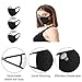 3 Pack Black Mouth Masks Unisex Anti Dust Mouth Mask 3D Cotton Face Mask Reusable Face Mask Washable Mask for Cycling Camping Travel for Outdoor Activities Men Women