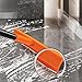 NEWE Grout Brush with Long Handle, Swivel V-Shaped Floor Scrubber with Squeegee, Crevice Cleaner Tool for Tiles Bathroom Kitchen Patio Shower Corners Baseboards