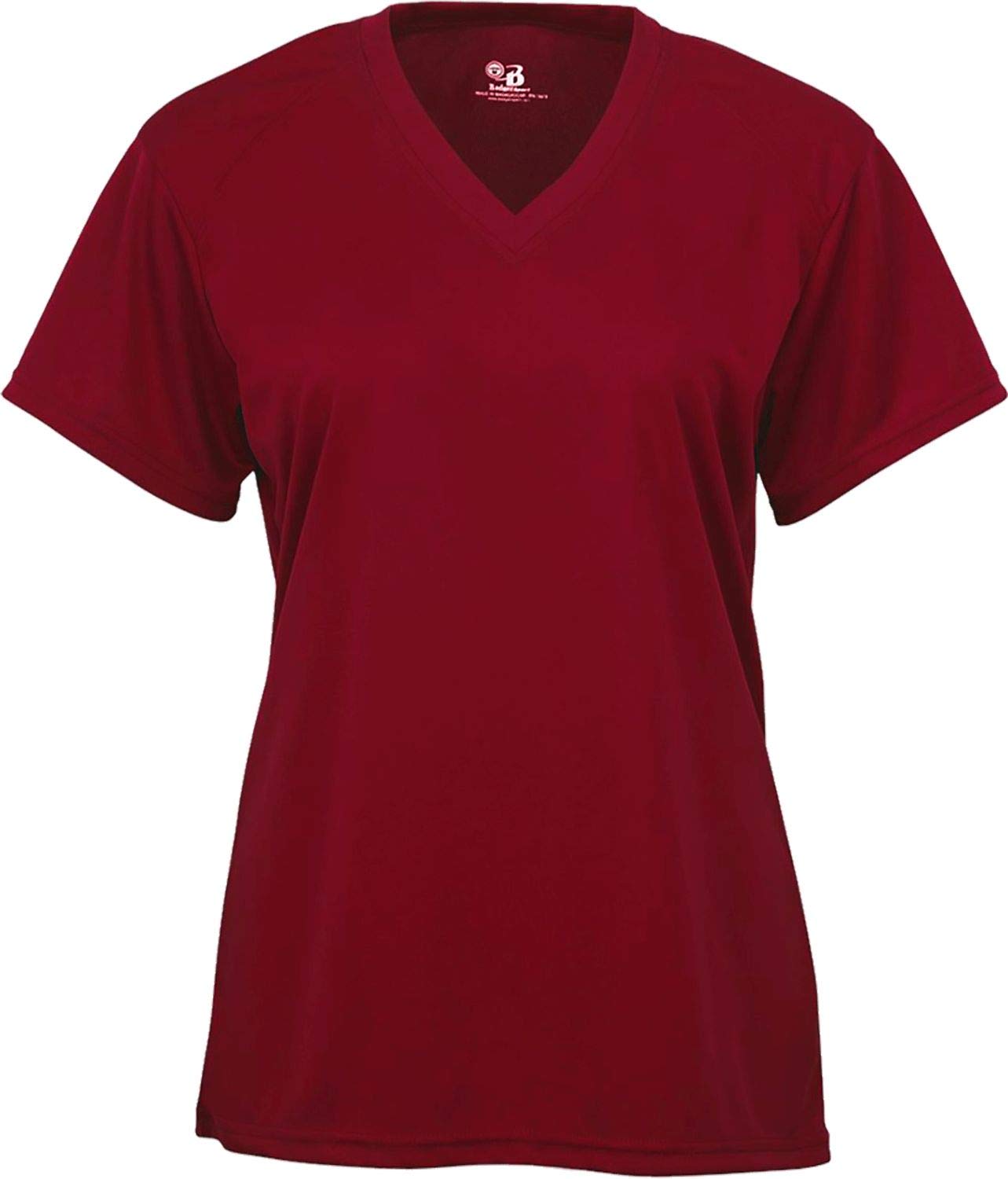 Badger Sports B-Core Ladies' V-Neck Tee Cardinal Small