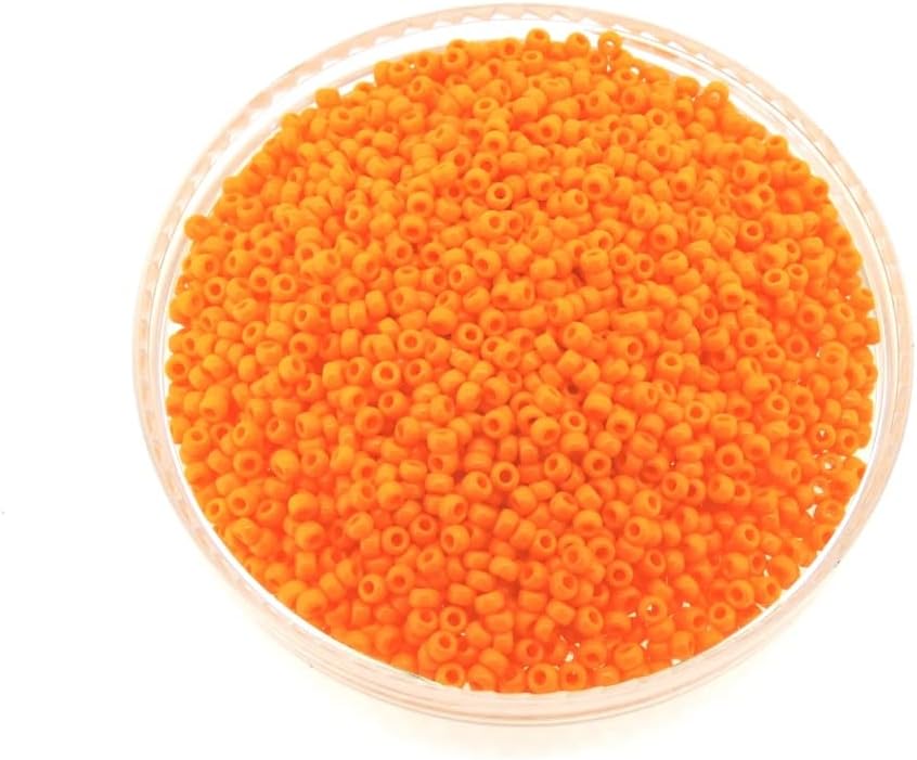 Light Orange Opaque Miyuki 11/0 rocailles Glass Seed Beads 24 Grams - Image 6