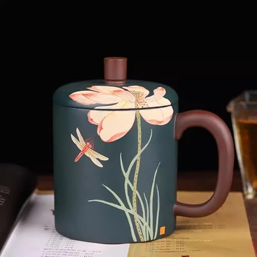 teaworldsupply Boutique Yixing Xícara de cobertura de areia roxa xícara de escritório xícara de chá