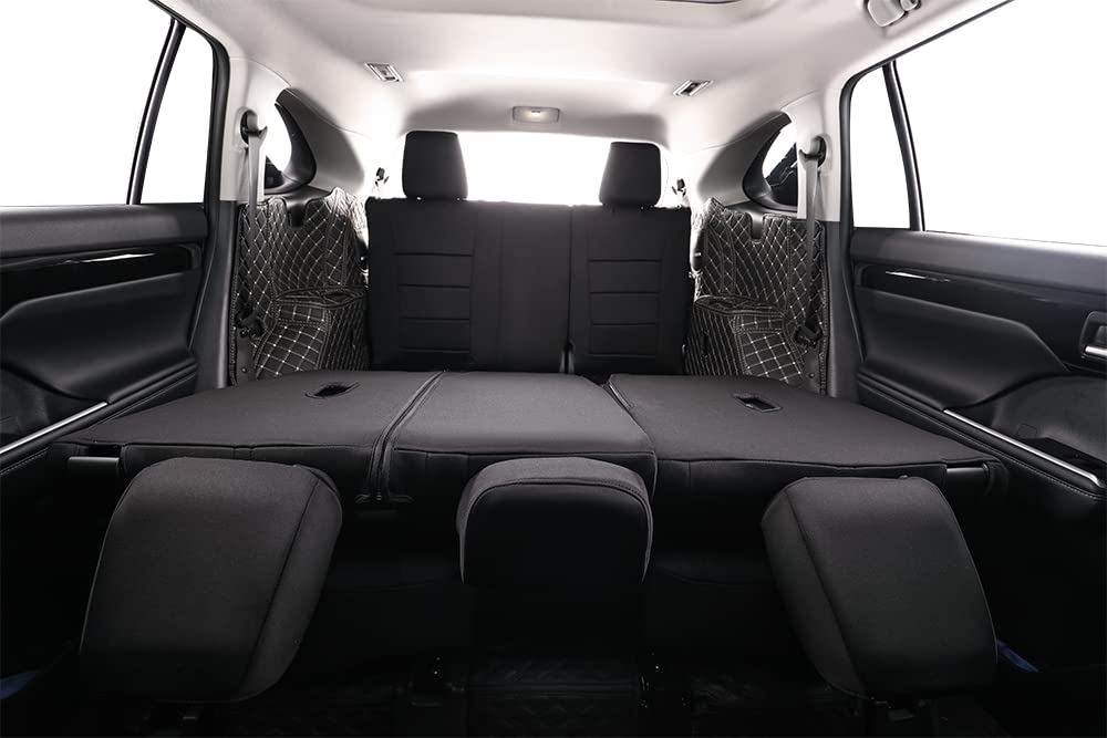 Amazon.com: EKR Highlander Seat Covers for SUV Toyota Highlander 2020 2021 2022 2023 2024 2025 2026,2nd Row 40/60 Split,Car Seat Covers Front Seats Back Seat,Waterproof Seat Covers Full Set-Neoprene(Black) : Automotive