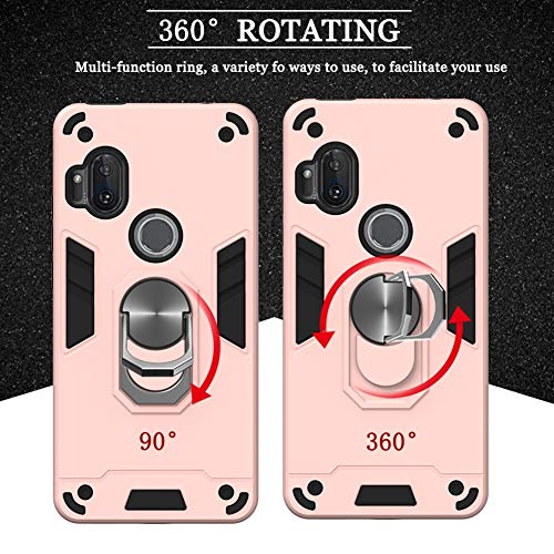 UKDANDANWEI Capa para Motorola One Hyper, capa ultrafina à prova de choque de silicone TPU + policar
