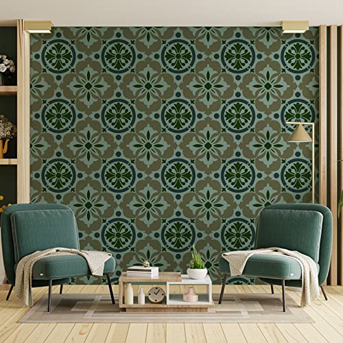 ORIGACH Mandala Schablonen, Mandala Malerei Schablone, Wiederverwendbare DIY-Bastelschablonen, Wand Malen Schablonen, Malschablone für Malerei Holz Wand Deko, 30×30 CM