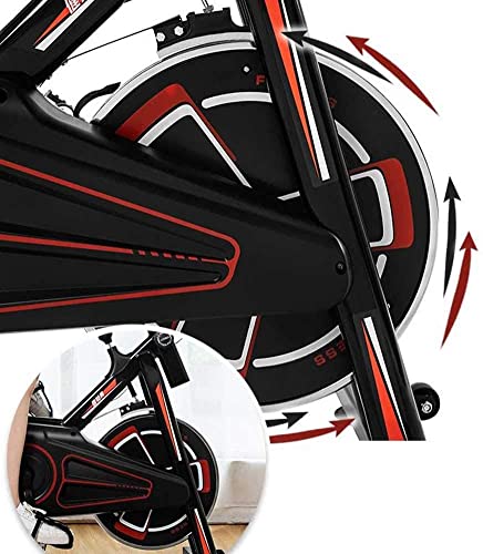 Image of Stationary Exercise Bike Indoor Cycling Bike for Cardio Workout with Comfortable Seat Cushion LCD Monitor for Home Training Bike Super Mute
