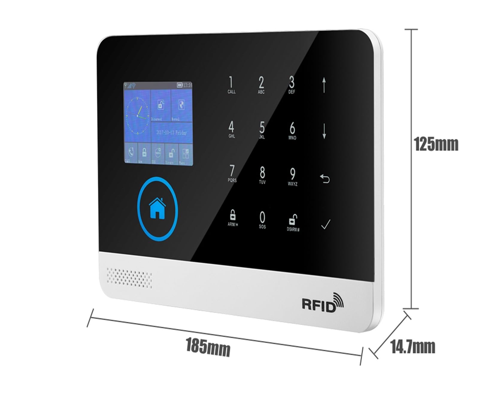 Sistema de alarma de seguridad para el hogar, Alarma inteligente, cable inalámbrico, en casa, GSM, seguridad del hogar con Sensor Detector de movimiento, de alarma antirrobo, Control por aplicación p