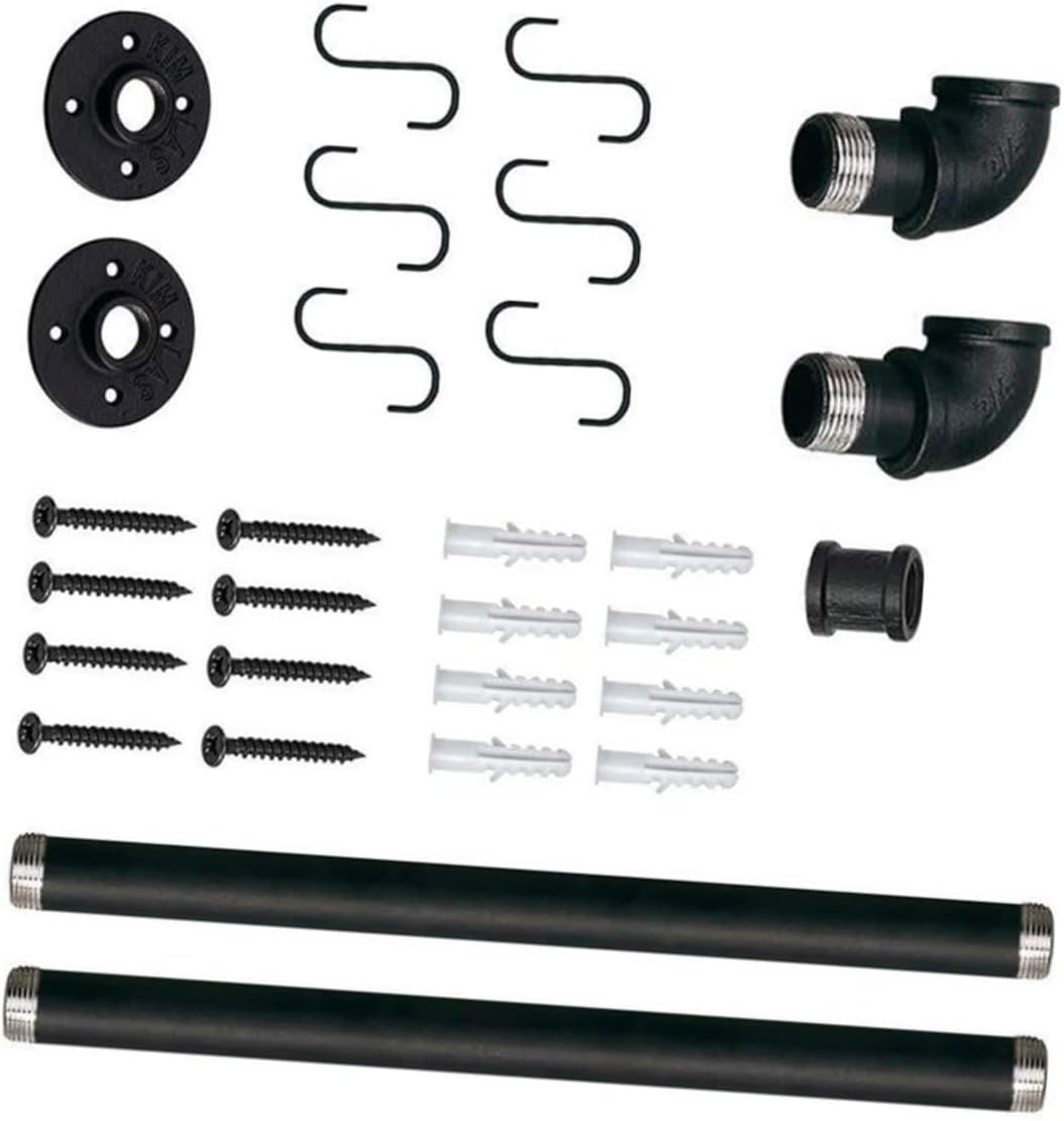 1Set Wall Mounted Pot Rack Kitchen Organizer with Hooks for Pans Utensils Lids Storage for Space Saving Kitchen Organization Design