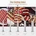 ROVSUN 15LBS/7L Manual Sausage Stuffer, Two Speed Stainless Steel Vertical Sausage Maker, Meat Filling Machine with 5 Stuffing Tubes for Commercial and Home