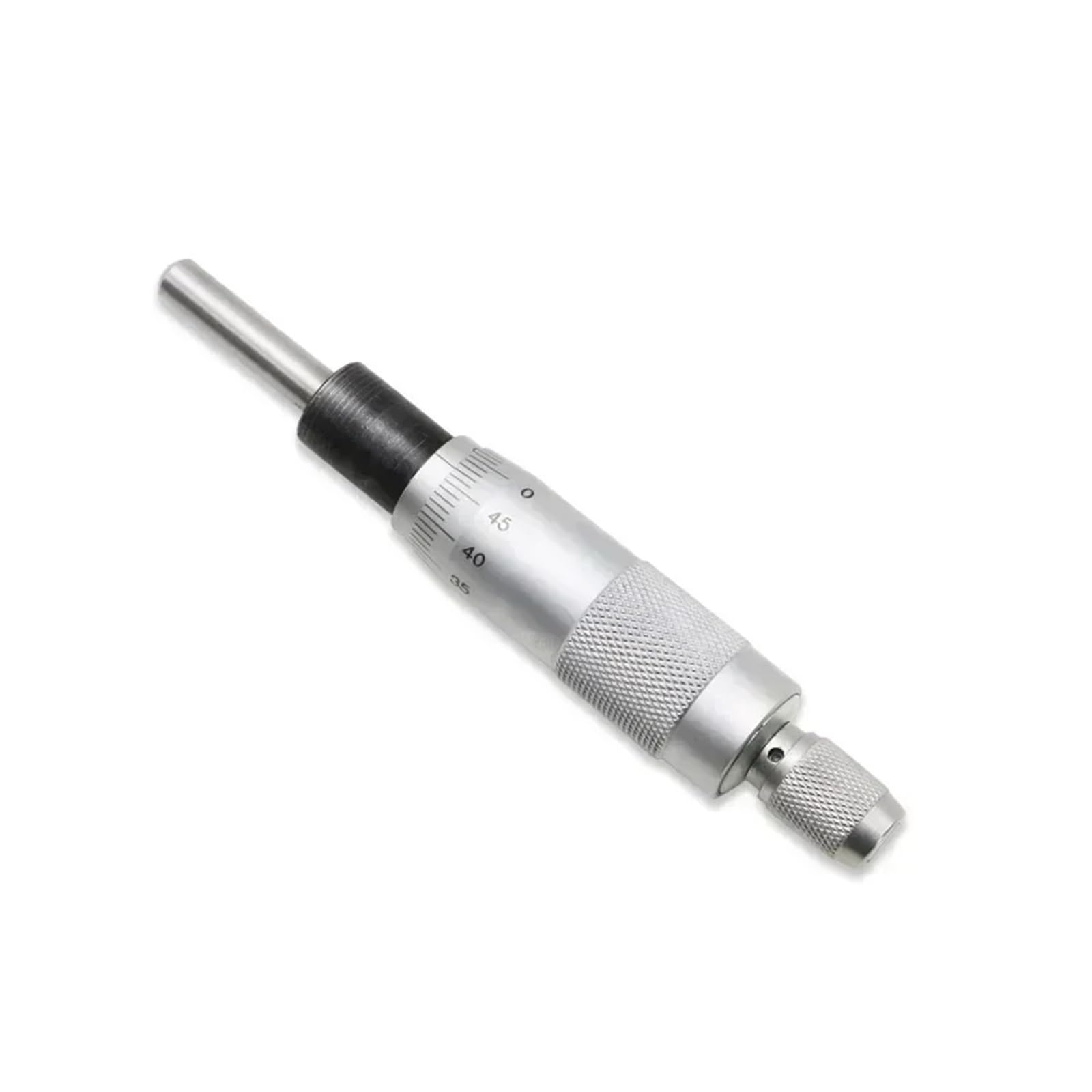 Micrometer Heads 0-25mm Accuracy 0.01mm Flat Measuring Tool Type Thread Knurled Adjustment Knob Head(Round head)