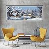 SKRYUIE 5D Large Diamond Painting Kits Landscape - DIY Diamond Art Kits for Adults Cabin, Full Round Drill - Crystal Embroidery Cross Stitch - Craft for Wall & Office Decor - 12x30 inch / 30x80 cm C9 #2