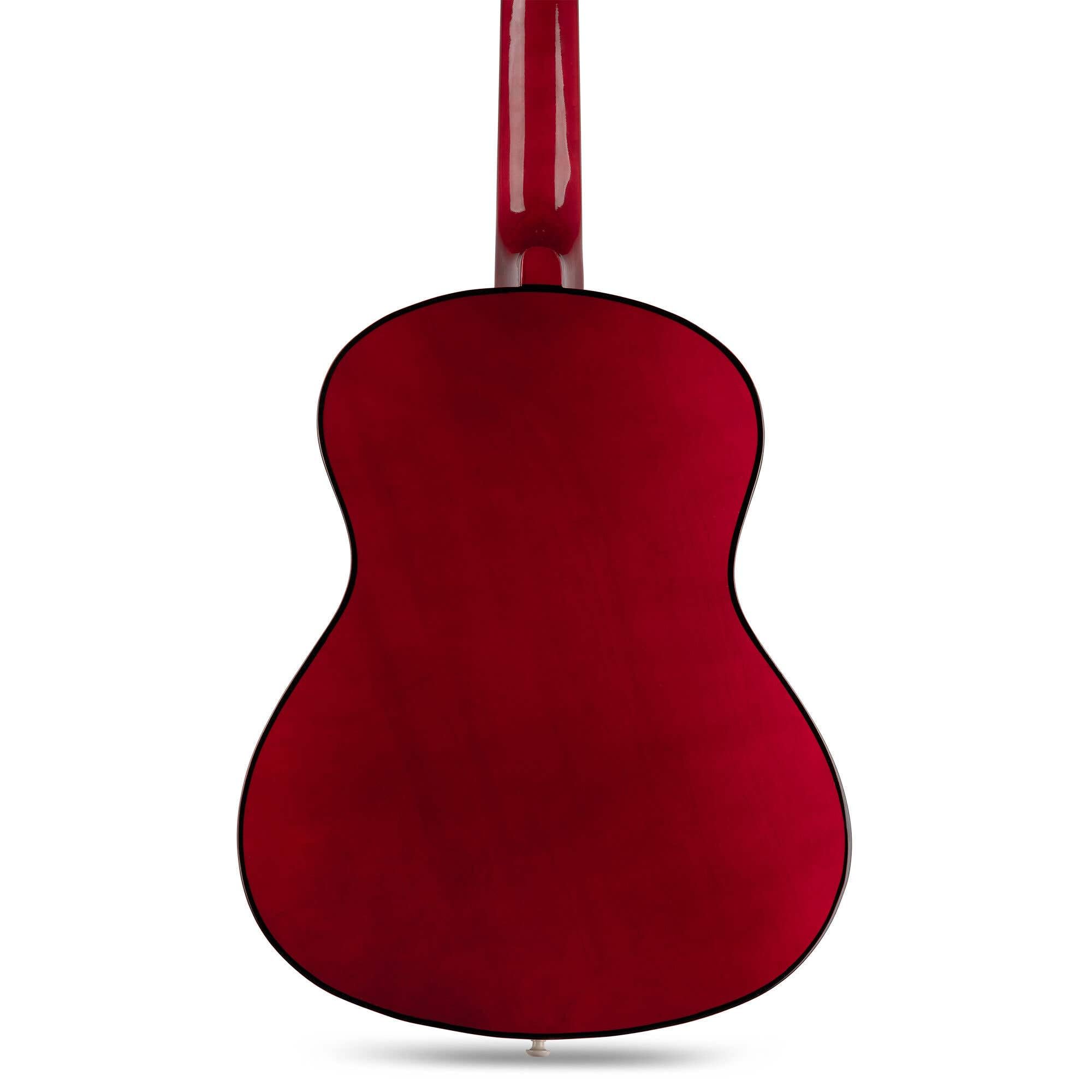Max SoloArt Pack Guitare Classique Junior 3/4 - Sunburst, Cordes en Nylon, 8 à 12 ans, Sac de Transport, Médiators, Sangle, Support Guitare, un Cadeau pour Enfants Idéal pour Débuter la Guitare