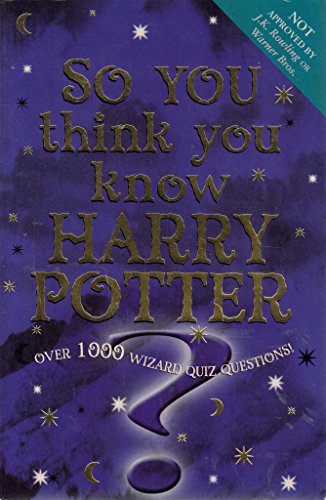 so you think you know harry pottery