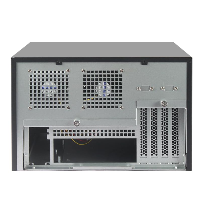 Image of 8 + 1 Bay DIY NAS Case, 8 x 2.5 /3.5″ Tray + 1 x 2.5″ Internal Bay. MB MATX /ITX. Flex PSU. Front USB 3.0 8cm Chassis Fan Hot Swap Backplane. Network Attached Storage Private Cloud Enclosure