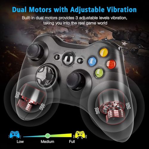 Yccsky Wireless Controller für Xbox 360 mit 2,4 GHz Technologie