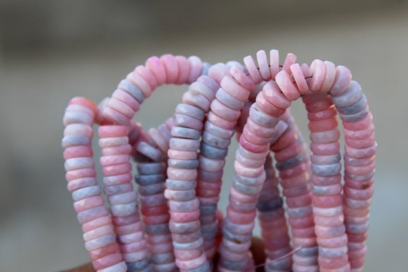 Perles d'opale naturelle heishi de 7-8 mm pour fabriquer un cadeau unique
