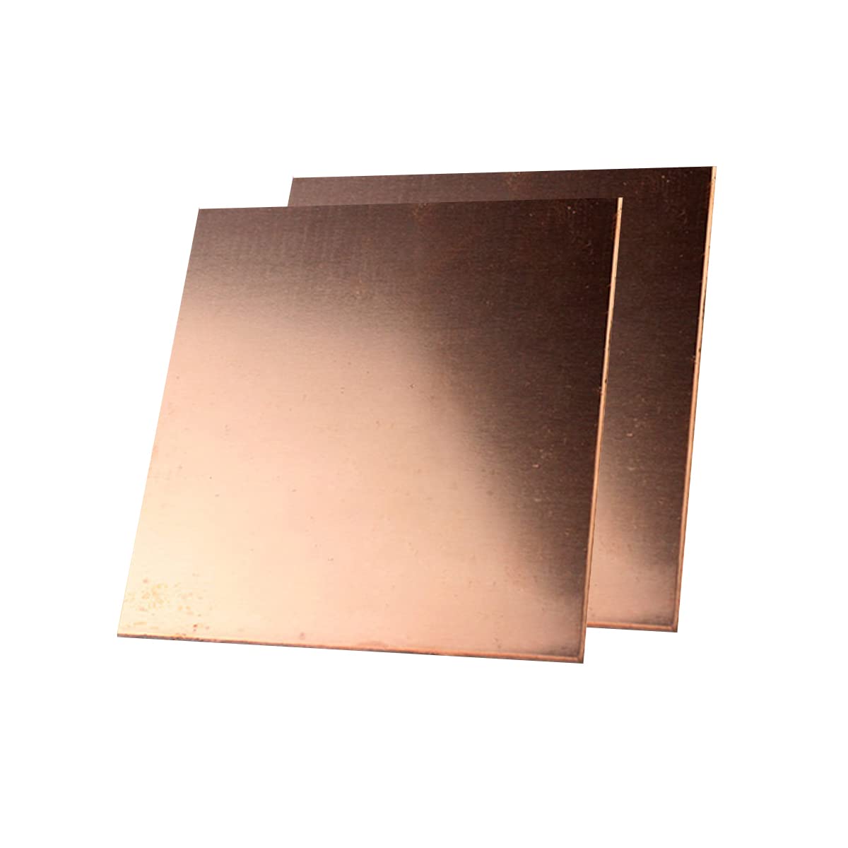 BBAUER Spessore 1Mm Lamiera Di Rame Piastre Di Rame, per L'Artigianato Riparazioni Elettriche Diy/2Pcs/200 * 200 * 1Mm