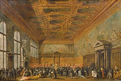 Tableau Venise Francesco Guardi impression dart mural vintage premium decoration chambre 60x90