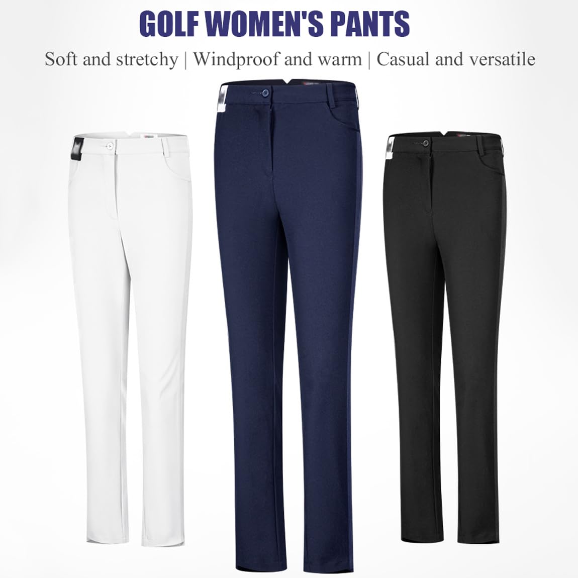 Pantalon De Golf pour Femme Pantalon D'été Léger Et Extensible À Séchage Rapide Pantalon De Travail Décontracté