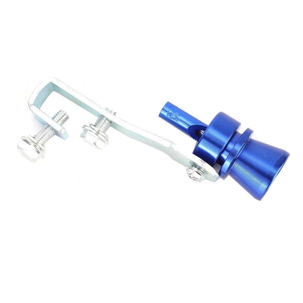 Car Turbo Sound Whistle, Akozon Sound Exhaust Whistle Muffler, Tail Throat Muffler Exhaust Pipe Whistle Blue