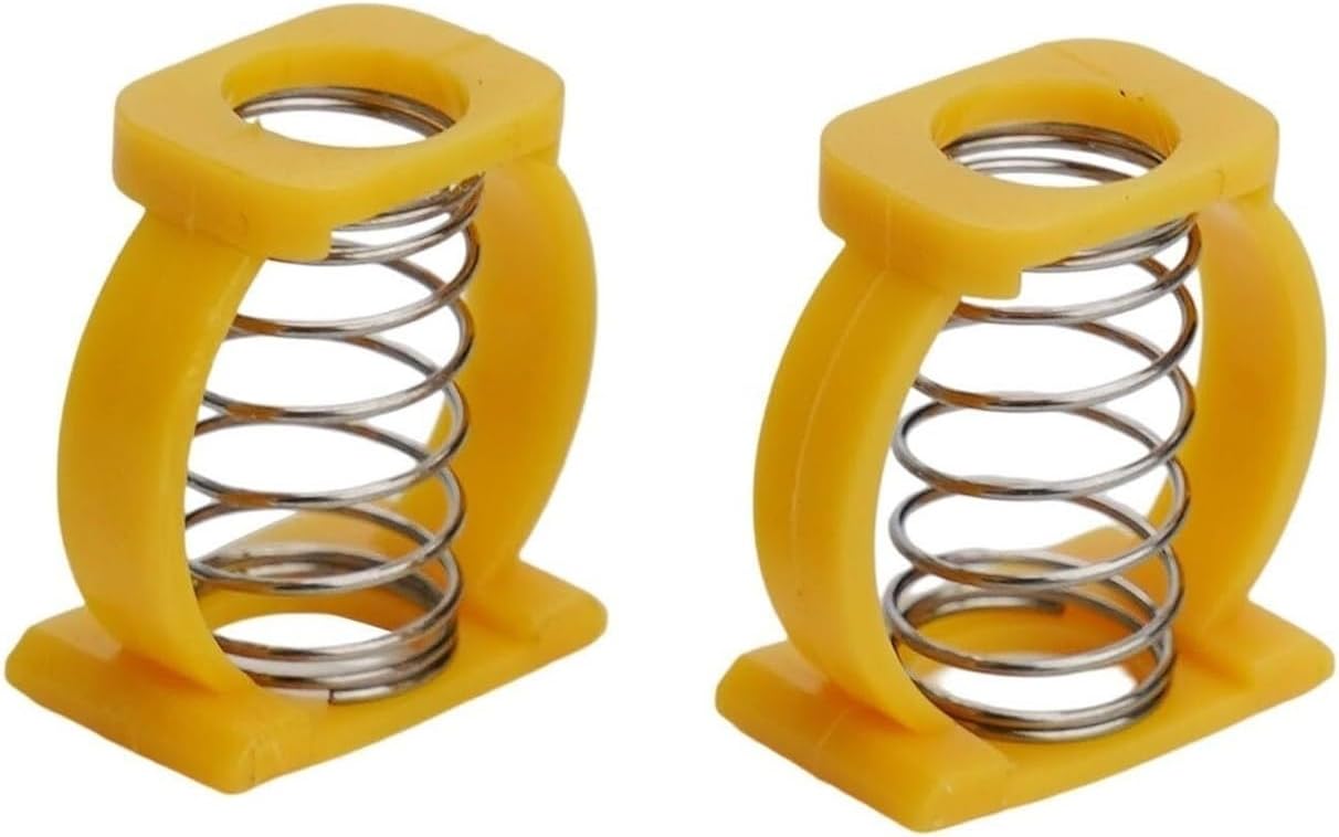 Upgraded Hinge Clip Spring - Folding Bike C-Buckle Replacement Parts, Lock Frame Connector(Amarillo)