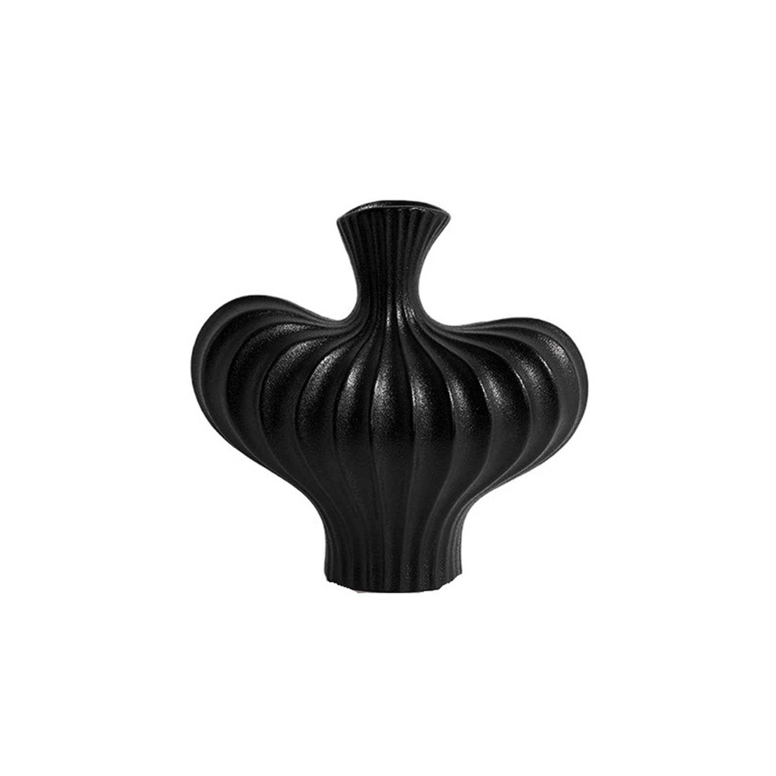 Lizhuzhuzs28 Black Flower Vases Decorative Living Room Desktop Vase Decoration Light Luxury Ceramic Flower Arrangement Retro Flower Vases Decorative For Living Room(Black)