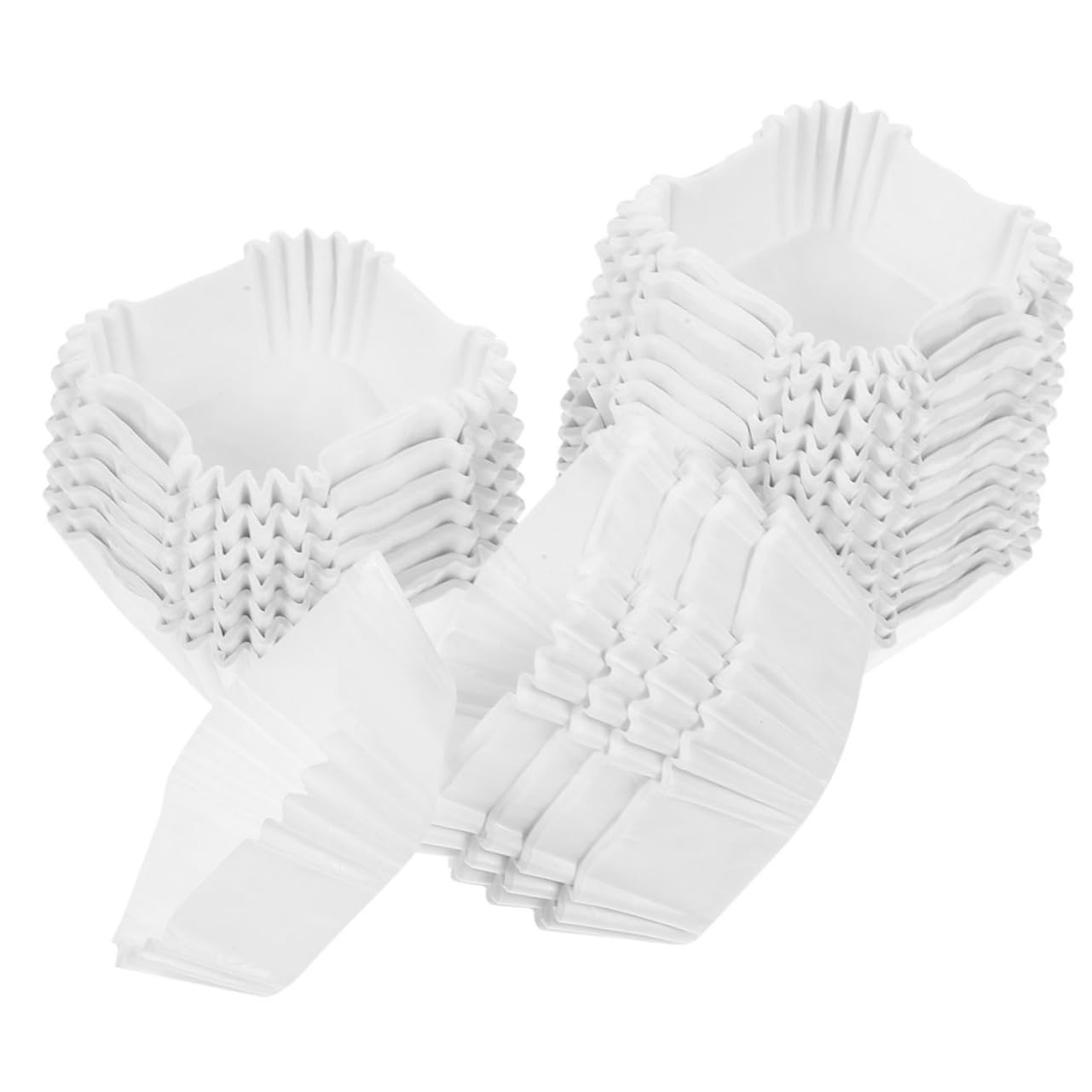 Amosfun 6000 Pièces Tasses à Gâteau Grands Moules à Cupcakes Grands Moules à Muffins Doublure De Petit Gâteau Porte-moules à Muffins Moules à Muffins Cupcake Papier Blanche