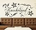 Produktbild Wandtattoo Kuschelnest Spruch sexy Wand Aufkleber Schlafzimmer Wohnzimmer 1D159, Farbe:Dunkelgrau Matt;Motiv Länge:100cm