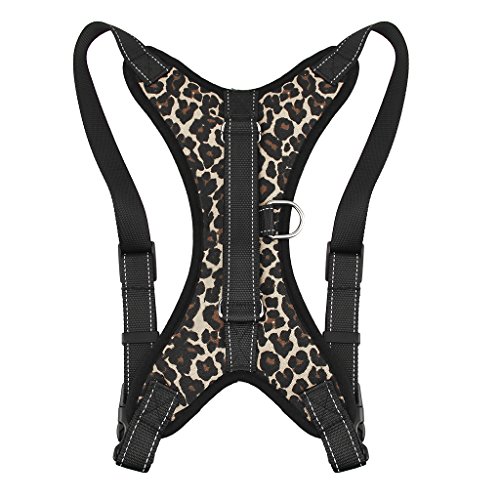 image for FakeFace Heavy Duty Dog Harness Pet Leash Lead Set for Small Medium La