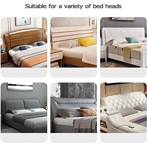 All-inclusive hoes hoofdeinde bed Enkele dubbele hoes Bed hoofdeinde hoes Gewatteerde bed hoofdeinde hoes Elastische hoes bescherming Wasbare hoes voor slaapkamerdecoratie,Black-140x73cm - Afbeelding 3