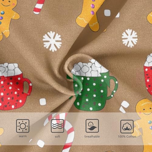ODAWA Christmas Gingerbread Cotton Underwear, 2T Boys Underwear Briefs3