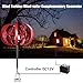 HEVIRGO Wind Turbines,4500W Wind Turbines Generator,12V 5-Blade Vertical Axis Wind Turbines Generator Kit,for Home Hybrids Streetlight Use, Electromagnetic Electricity Producer Equipment Red