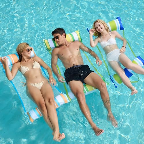 Sloosh 3 Pack Inflatable Pool Hammock Floats