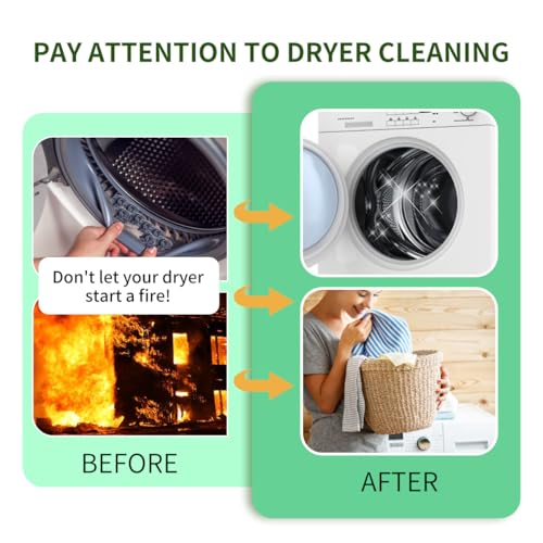 Image of 2 Pack Refrigerator Coil Cleaning Brush - 30 Inch Long Handle Dryer Lint Brush Vent Cleaner for Household Use, Duct Remover, Crevice Cleaning Brush, Washing Machine Cleaning Tools