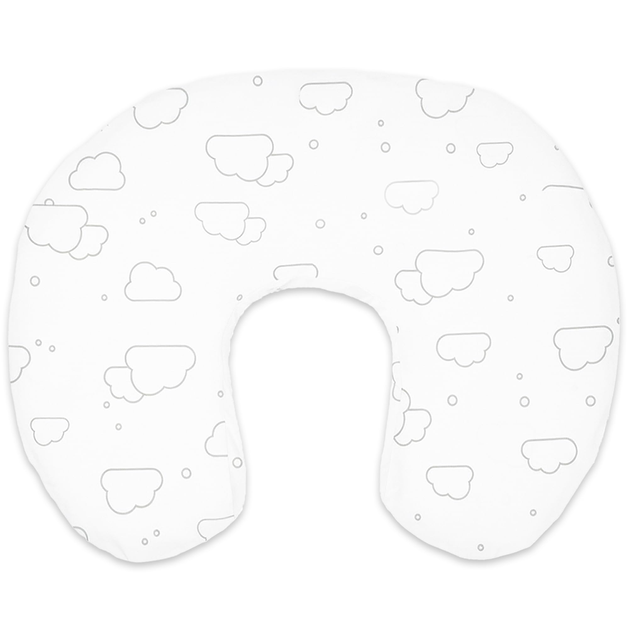 Housse de Coussin pour Allaitement 100% Coton avec Fermeture Discrète (Housse de Coussin pour Allaitement, Étoile) (Housse de Coussin pour Allaitement, Nuage)