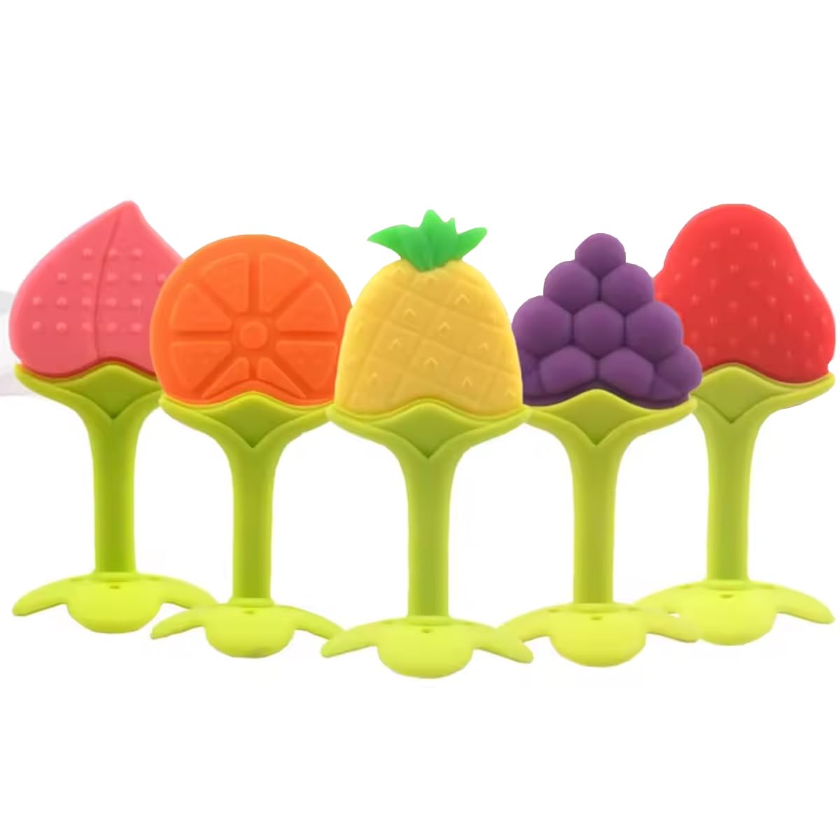 fimalia Silicone BPA Free Natural Organic Nipple Teethers for Newborn Infant, Babies (1pc, Multicolor)-picture-46