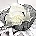 Produktbild MAIZ Hochzeitshut Lady Frauen Mesh-Blumen-Haar-Klipp-Feder-Hut Hochzeit Braut Elegante Frauen Brauthut Kirche Kopfbedeckung Haarschmuck Brautschleier Haar, 8 Farben