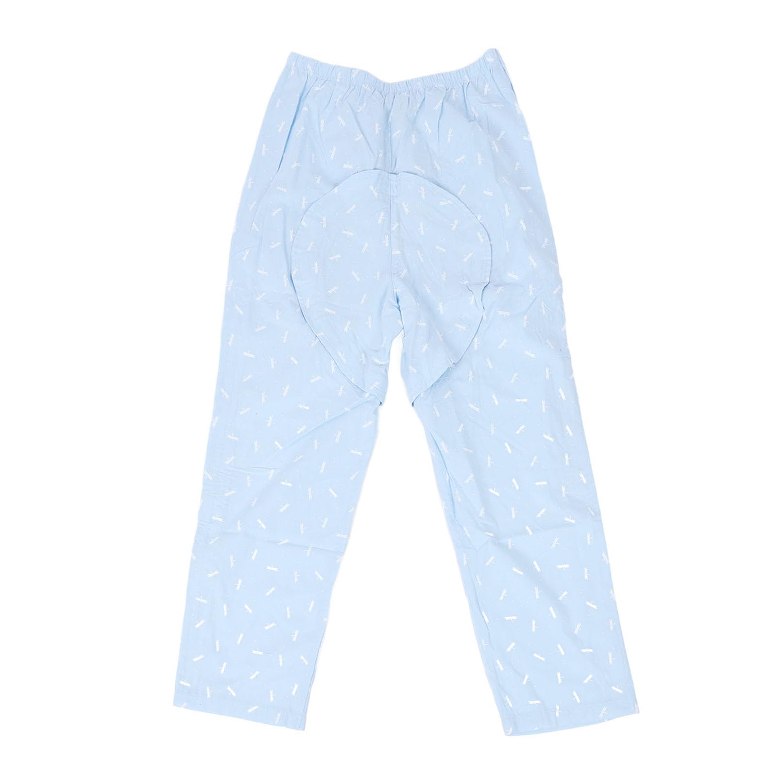 Pongnas Pantaloni per Pazienti Costretti a Letto Abbigliamento per Disabili con Cerniere Design con Apertura Sul Cavallo per Anziani Cura Dell'incontinenza Post Operatoria Stampa