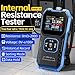 HRM-10 Internal Resistance Meter Battery Voltage Testing Device 0-100V DC 0-200Ω Range 0.5% Accuracy Kelvin 4-Wire Connection TFT Display Data Export USB-C Rechargeable For Lab And Industrial Use(D)
