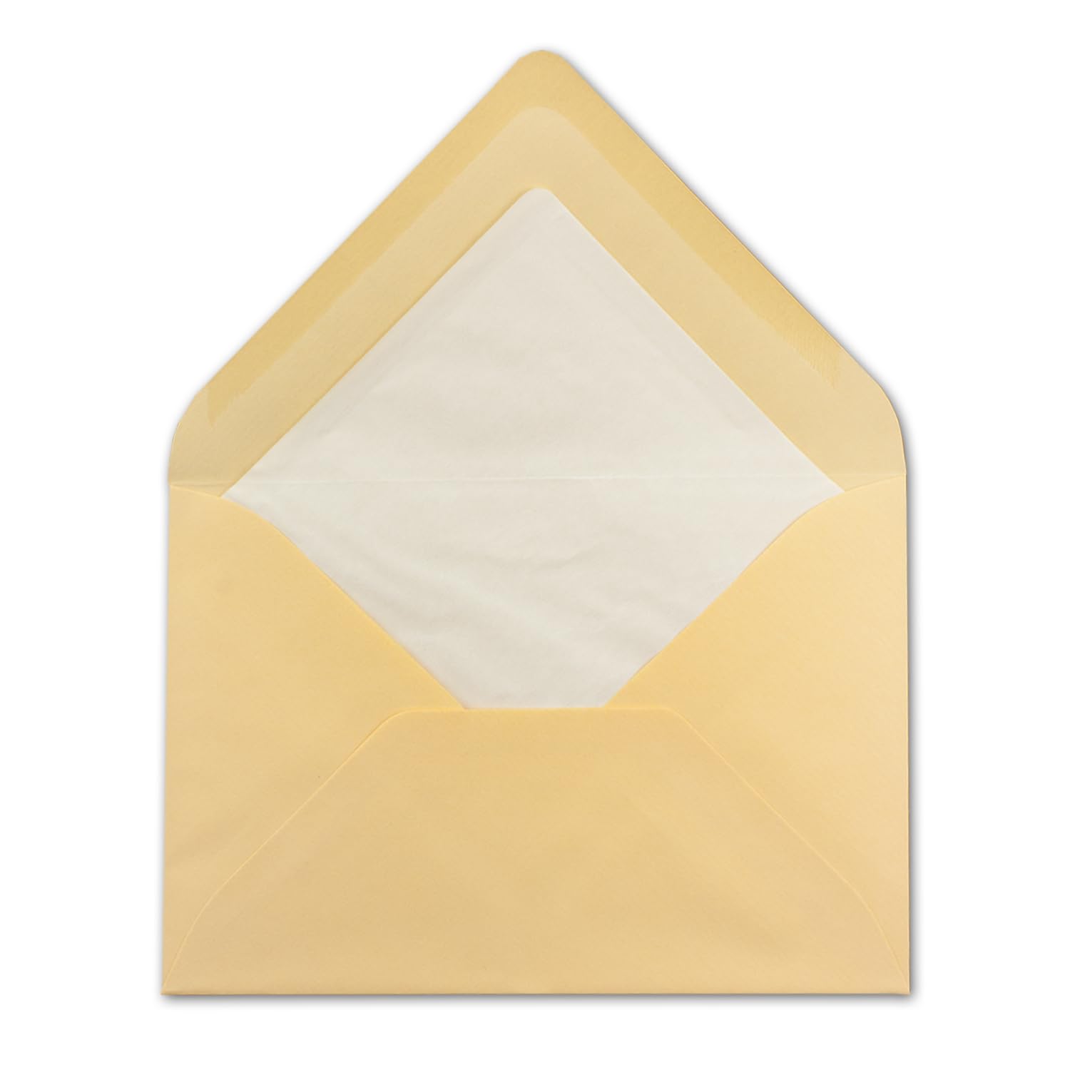 50 x envelopes in Honey Yellow - envelopes in DIN B6-12.5 x 17.6 cm Ribbed Paper - Silk Lining for Christmas and Festive Occasions - Image 3