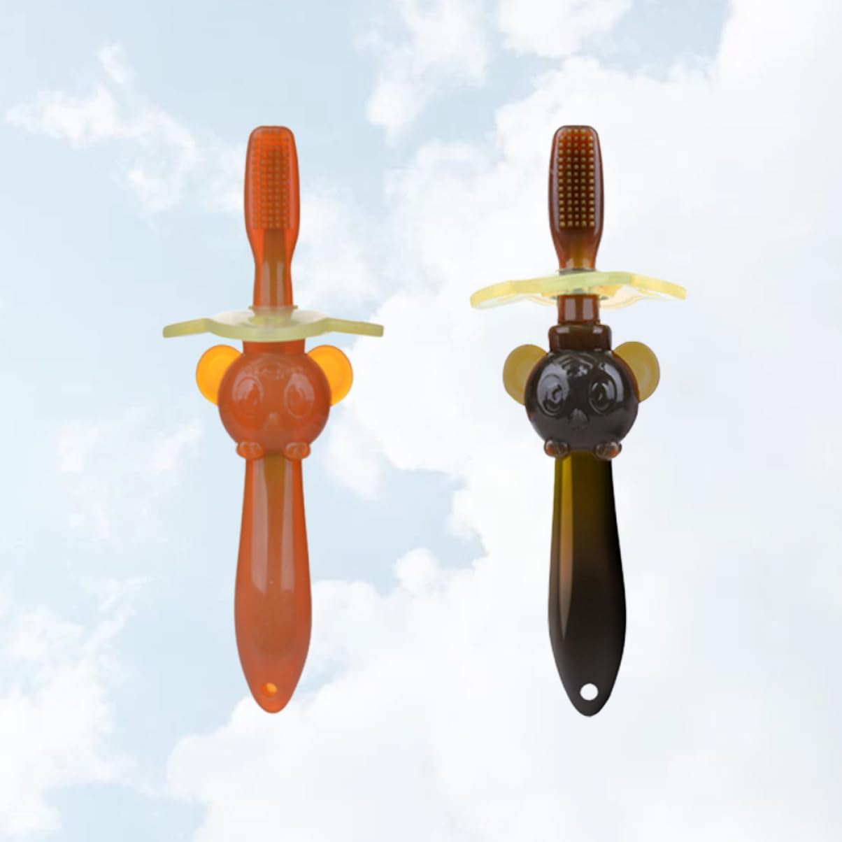 Healifty 6 Pz Spazzolino Da Denti Per Bambini a Setole Morbide Spazzolino Di Sicurezza Per Bambini Spazzolino Da Denti in Silicone Per Con Coperchio Pennello Da Allenamento Bambino