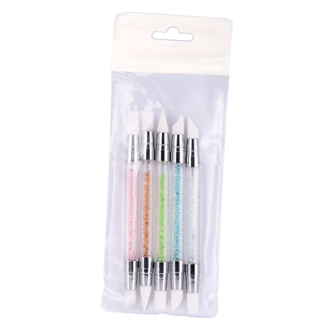 FRCOLOR 15 Piezas Pinceles Para Uñas Herramienta De Arte De Uñas Bolígrafo De Silicona Pluma De Uñas Cepillo De Uñas Pluma De Arte De Uñas Lápiz Con Diamante