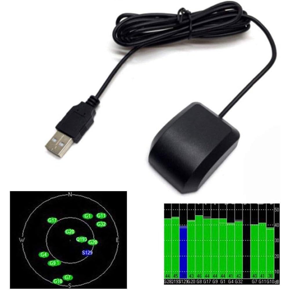 Riloer USB GPS Receiver Vk-162 Remote Mount Compatible with Google Earth Raspberry Pi Linux Window WIshiot