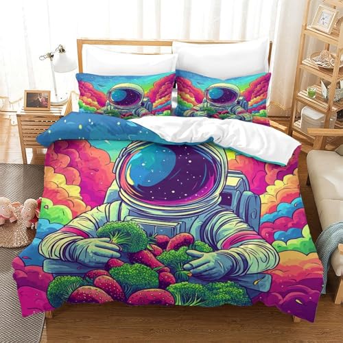 Housse de couette confortable King parure de lit microfibre pour nuits agitées - 3