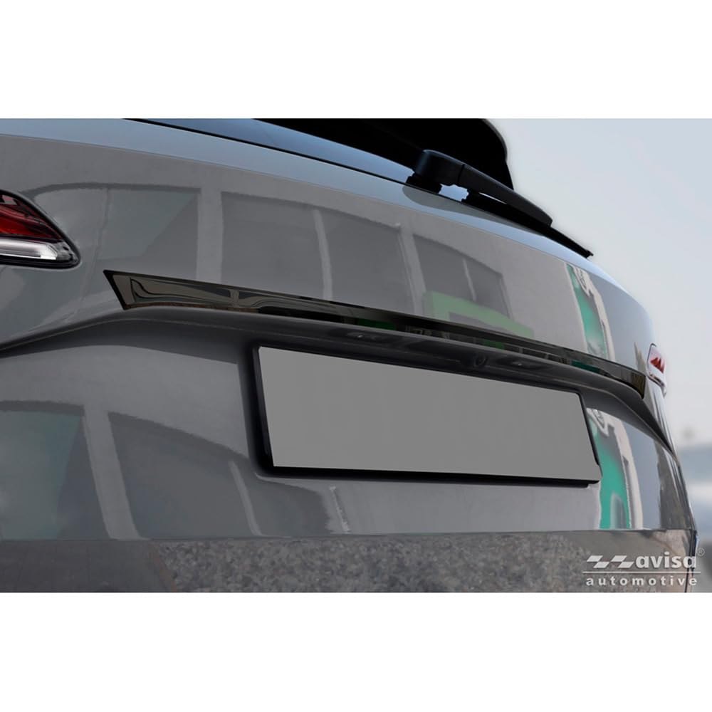 Avisa Black Chrome Stainless Steel Tailgate Trim compatible with Skoda Karoq (NU7) Facelift 2022-